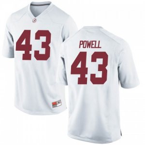 Youth Alabama Crimson Tide #43 Daniel Powell White Game NCAA College Football Jersey 2403VBMU3